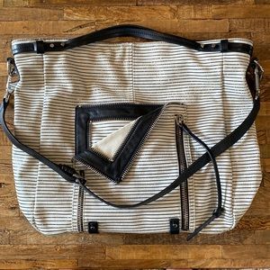 Striped Leather Purse